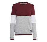 OXMO OXOmaya Sweat-shirt à col rond pour femme, Rouge vin (191526), XL