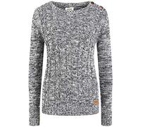 Oxmo OXPhia Femme Pull Pull en Grosse Maille à col Rond 100% Coton Regular Fit