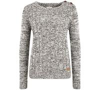 Oxmo OXPhia Femme Pull Pull en Grosse Maille à col Rond 100% Coton Regular Fit, Taille:L, Couleur:Coffee BEA (795973)
