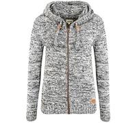 Oxmo OXPhiladelphia Femme Veste en Tricot Cardigan en Maille épaisse avec Capuche Fermeture éclair 100% Coton Regular Fit, Taille:M, Couleur:Insignia B (791991)