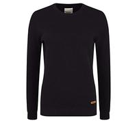 Oxmo OXSarah Femme Pull en Maille Fine Pull à col Rond Poignets côtelés 100% Coton Regular Fit, Taille:2XL, Couleur:Black (799000)