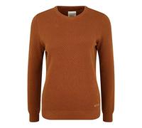Oxmo OXSarah Femme Pull en Maille Fine Pull à col Rond Poignets côtelés 100% Coton Regular Fit, Taille:2XL, Couleur:Cinnamon (795056)