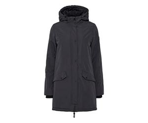 OXMO OXTamila Manteau Parka mi-saison pour femme Veste longue avec capuche, XS