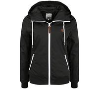 Oxmo OXTila Femme Veste mi-Saison Veste à Capuche Poches zippées Regular Fit, Taille:XS, Couleur:Black (799000)