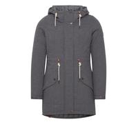 Oxmo Parka mi-saison 'Melly' marron / gris foncé, Taille L