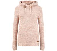 Oxmo Philla Femme Pull en Maille Pull à Capuche Pull en Maille épaisse avec Capuche 100% Coton Regular Fit, Taille:S, Couleur:Powder ROS (795178)