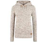 Oxmo Philla Femme Pull en Maille Pull à Capuche Pull en Maille épaisse avec Capuche 100% Coton Regular Fit, Taille:M, Couleur:Dune (795409)