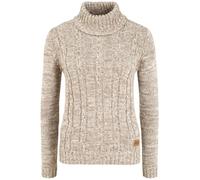 OXMO OXPhilipa Femme Pull à col roulé 100% Coton Regular Fit, Taille:XL, Couleur:Dune (795409)