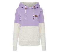 Oxmo Sweat-shirt 'Kathrine' gris clair / violet, Taille XL