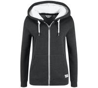 Oxmo Veste de survêtement 'Binja' gris / blanc, Taille M