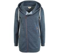 Oxmo Veste de survêtement 'Vicky Zip Hood Long' bleu, Taille XS