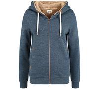 Oxmo Vicky Sweat à capuche zippé droit pour femme avec capuche, M