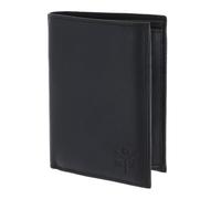 oxmox Leather Porte-monnaie Protection RFID Cuir véritable 13 cm gris