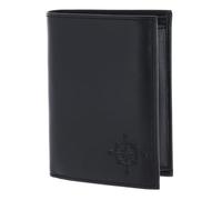 Oxmox Cuir Porte-Monnaie Leather RFID Protect Kombibörse Windrose 2.0 Embossed Black Noir