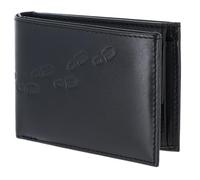 oxmox Leather Porte-monnaie Protection RFID Cuir véritable 11 cm brun