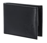 oxmox Leather Porte-monnaie Protection RFID Cuir véritable 11 cm violet