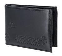 Oxmox Porte-monnaie Leather – Protection RFID, cuir véritable 11 cm, bleu