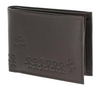 Oxmox Cuir Porte-Monnaie Leather RFID Protect Pocketbörse Jumping Jack 2.0 Embossed Brown Marron foncé