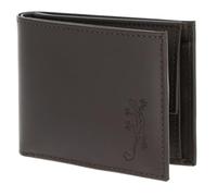 oxmox Leather Porte-monnaie Protection RFID Cuir véritable 11 cm brun