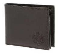 oxmox Leather Porte-monnaie Protection RFID Cuir véritable 12 cm brun