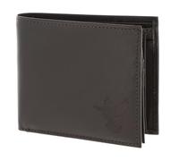 Oxmox Cuir Porte-Monnaie Leather RFID Protect Querscheinbörse Freedom Pigeon Embossed Brown Marron foncé