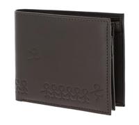 oxmox Leather Porte-monnaie Protection RFID Cuir véritable 12 cm vert