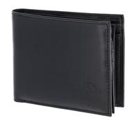 oxmox Leather Porte-monnaie Protection RFID Cuir véritable 12 cm noir