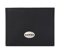 oxmox Leather Porte-monnaie Protection RFID Cuir 10.5 cm noir
