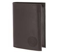 oxmox Leather Porte-monnaie Protection RFID Cuir véritable 10 cm brun