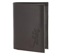 oxmox Leather Porte-monnaie Protection RFID Cuir véritable 10 cm gris