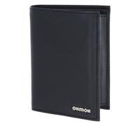 oxmox Leather Porte-monnaie Protection RFID Cuir véritable 10 cm noir