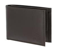 oxmox Leather Porte-monnaie Protection RFID Cuir véritable 11 cm brun