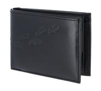 oxmox Leather Porte-monnaie Protection RFID Cuir véritable 11 cm brun
