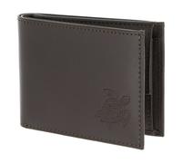 oxmox Leather Porte-monnaie Protection RFID Cuir véritable 11 cm gris