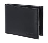oxmox Leather Porte-monnaie Protection RFID Cuir véritable 11 cm gris