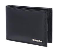 oxmox Leather Porte-monnaie Protection RFID Cuir véritable 11 cm gris
