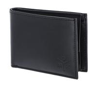 oxmox Leather Porte-monnaie Protection RFID Cuir véritable 11 cm gris