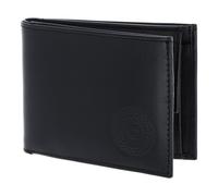 oxmox Leather Porte-monnaie Protection RFID Cuir véritable 11 cm gris