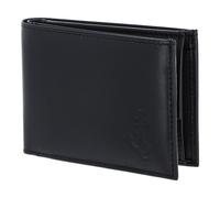 oxmox Leather Porte-monnaie Protection RFID Cuir véritable 11 cm noir