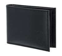 oxmox Leather Porte-monnaie Protection RFID Cuir véritable 11 cm noir