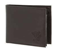 oxmox Leather Porte-monnaie Protection RFID Cuir véritable 10 cm brun