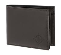 oxmox Leather Porte-monnaie Protection RFID Cuir véritable 10 cm brun