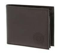 oxmox Leather Porte-monnaie Protection RFID Cuir véritable 10 cm brun