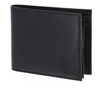 oxmox Leather Porte-monnaie Protection RFID Cuir véritable 12 cm gris
