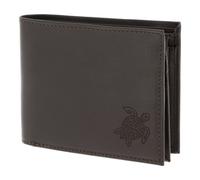 oxmox Leather Porte-monnaie Protection RFID Cuir véritable 10 cm gris
