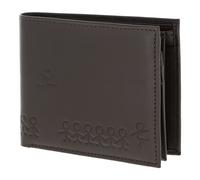 oxmox Leather Porte-monnaie Protection RFID Cuir véritable 12 cm vert