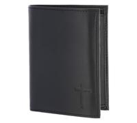 oxmox Leather Porte-monnaie Protection RFID Cuir véritable 13 cm bleu