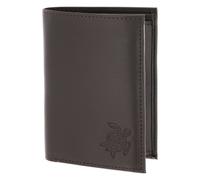 oxmox Leather Porte-monnaie Protection RFID Cuir véritable 10 cm brun