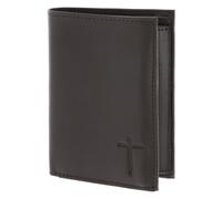 oxmox Leather Porte-monnaie Protection RFID Cuir véritable 13 cm brun