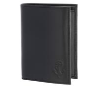 oxmox Leather Porte-monnaie Protection RFID Cuir véritable 13 cm gris